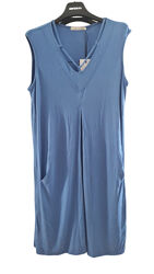  Платье голубое с V-образным вырезом Maloka, Португалия 