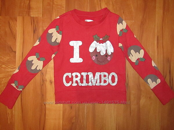 Фирменный флисовый свитер кофточка  CRIMBO   для девочки 3 - 5 лет