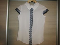Школьные фирменные блузки рубашки для девочки 8-10 лет