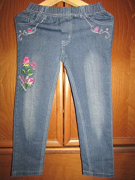 Фирменные джинсы для девочки 7 - 9 лет