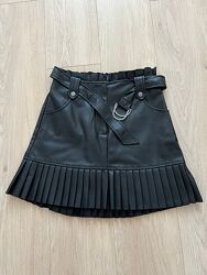 Zara спідниця з еко шкіри 
