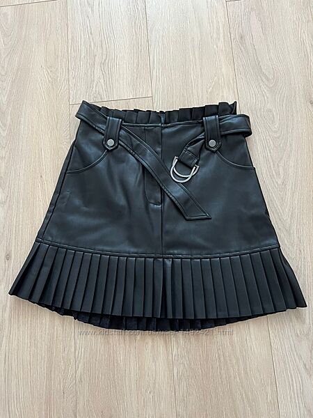 Zara спідниця з еко шкіри 