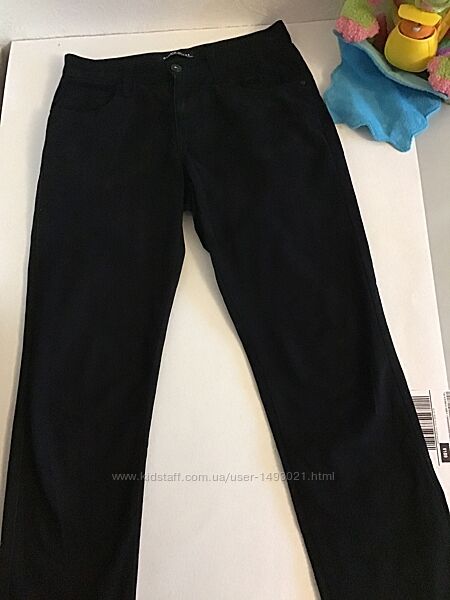 Брюки мужские Gloria Jeans slim fit чёрного цвета, р.46-48, высокий рост