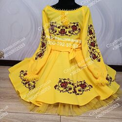 Украинский костюм детский, сценический костюм, вышивка