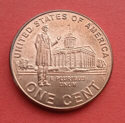 Монета США 1 цент Линкольн карьера юриста