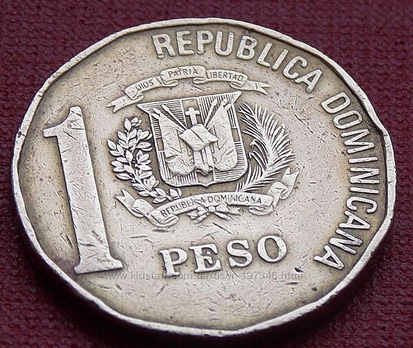 Монета Доминиканской Республики 1 песо
