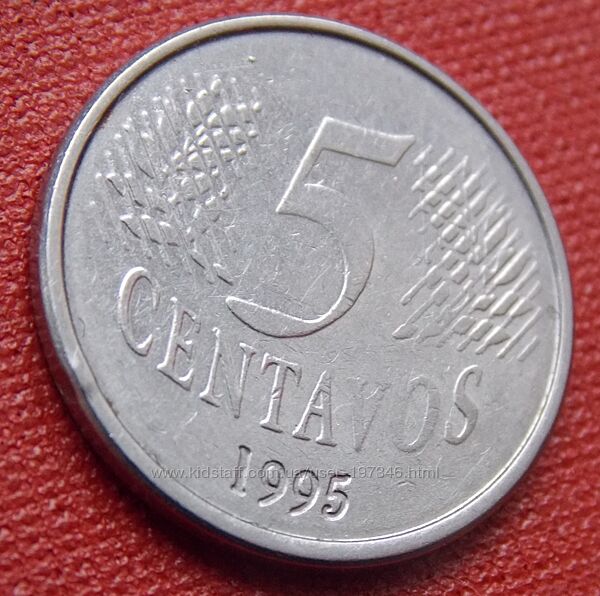 Монета Бразилии 5 сентаво
