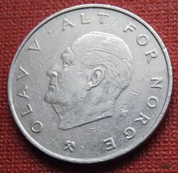 Монета Норвегия 1 крона