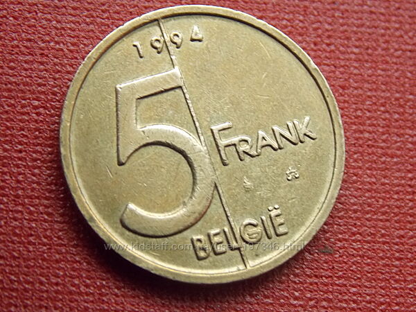 Монета Бельгии 5 франков