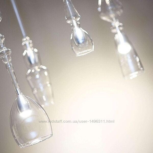 Підвісні люстри скло Ideal Lux Італія на 1, 3, 4, 5 ламп плафони зі скла 