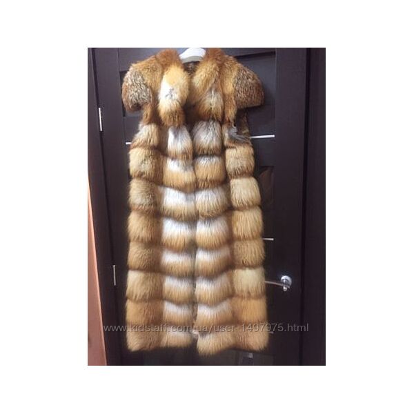 Жилетка меховая лиса