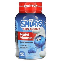 The Smurfs, мультивітаміни для дітей від 3 років, зі смаком ягід 60шт