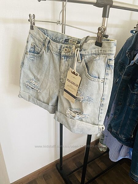 Женские джинсовые шорты Pull and Bear XS