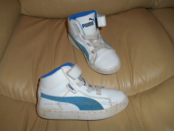 Кроссовки ботинки Puma оригинал детские кожаные, р. 31 стелька 19, 5 см