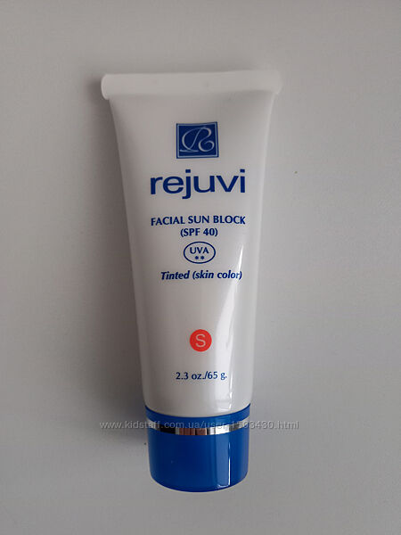 Солнцезащитный крем для лица с тоном Facial Sun Block SPF40 Rejuvi 65g