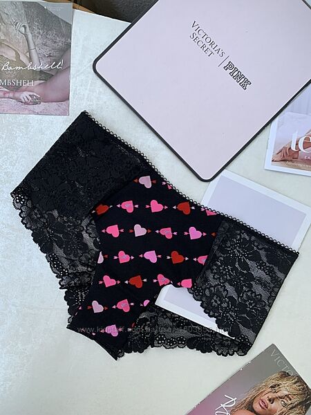 Бесшовные кружевные трусики victoria&acutes secret , оригинал