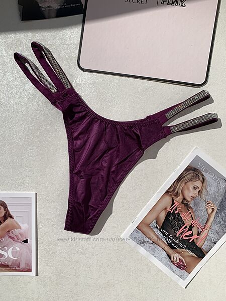 Трусики стринги з камнями, стразами Victoria&acutes Secret, оригинал