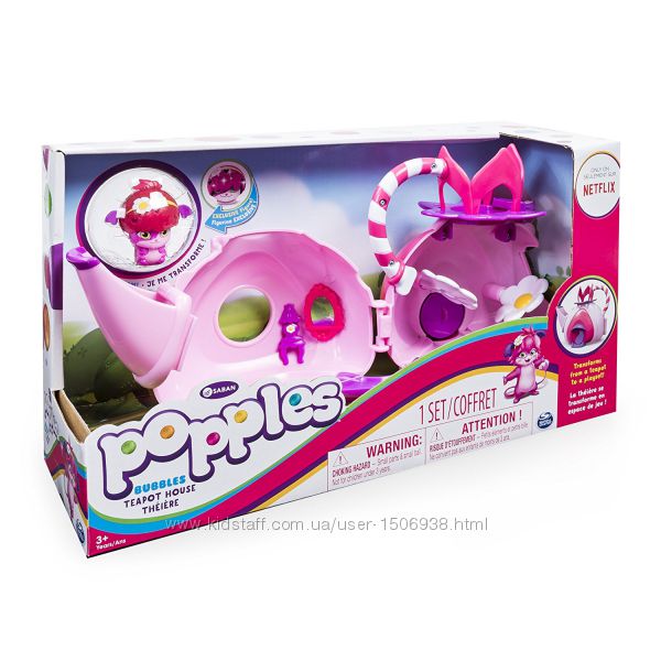 Домик чайник Popples - Bubbles Teapot House Playset
