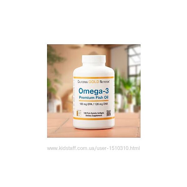 California Gold Nutrition, рибячий жир з омега-3 100шт Айхерб iHerb