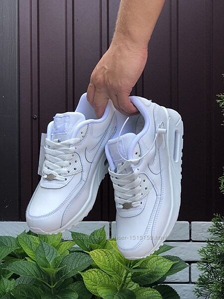 р.43, 44  Мужские кроссовки Nike Air Max 90 белые  KS 10613