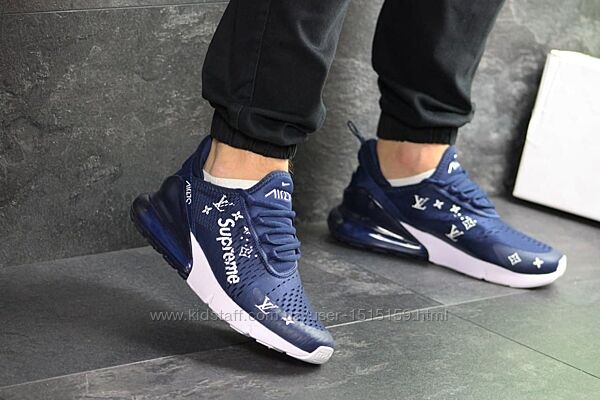 р.41-45    Мужские кроссовки Nike Air Max 270 x Supreme синие   KS 12314