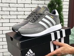 р.36, 37  Зимние женские кроссовки Adidas Iniki серые на меху  KS 9944
