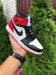 р.41 Стильные кроссовки Nike Air Jordan черно/бело/красные 