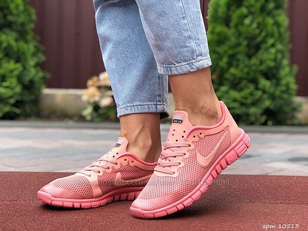 р.36,37  Женские кроссовки Nike Free Run 3.0 розовые 