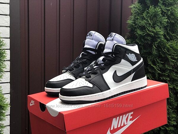 р.36, 41 Стильные хайтопы - кроссовки Nike Air Jordan черно/белые 