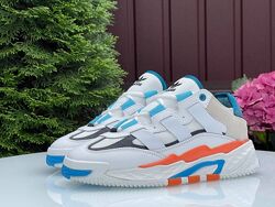 р. 39  Кроссовки Adidas Niteball бело/оранжевые  KS 11265