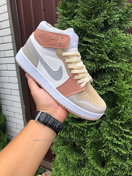 р.36-41 Кроссовки Nike Air Jordan бежевые  KS 11284