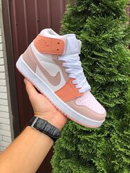 р. 36-41 Кроссовки Nike Air Jordan бежево/розовые  KS 11290
