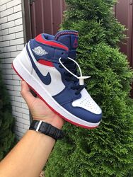 р.40, 41  Кроссовки Nike Air Jordan сине/белые  KS 11307