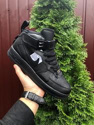 р.36-41  Кроссовки Nike Air Force черные   KS 11369