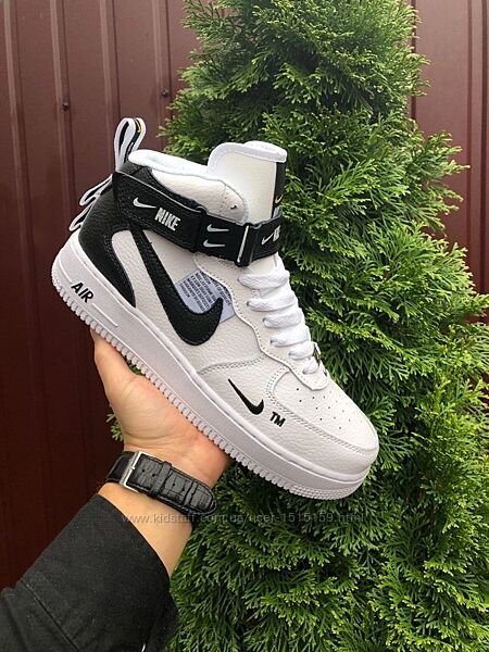 р.36, 38, 39  Кроссовки Nike Air Force бело/черные   KS 11370