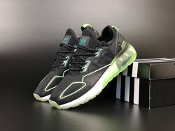 р.40-45   Кроссовки Аdidas Zx 2K Boost 2.0 черно/бело/салатовые  