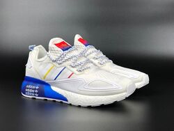  р.36, 37 Кроссовки Adidas Zx 2K Boost 2.0 бело/сине/красные  KS 11473
