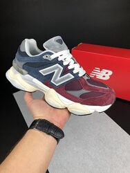 p.37-45   New Balance 9060 бордово/сині  KS 12232