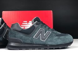 p.41, 42, 44   New Balance 574 сіро/чорні  KS 12359