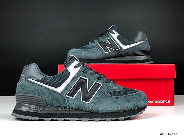 p.37-41  New Balance 574 сіро/чорні  KS 12363