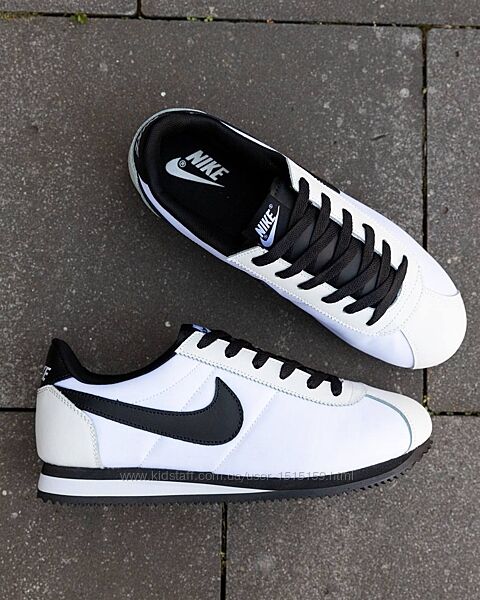 p.44-46   Nike Cortez White Black  NK168