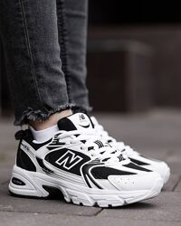 p.37, 38 New Balance 530 White Black  NB088