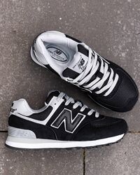 p.36   New Balance 574 Black White  NB092