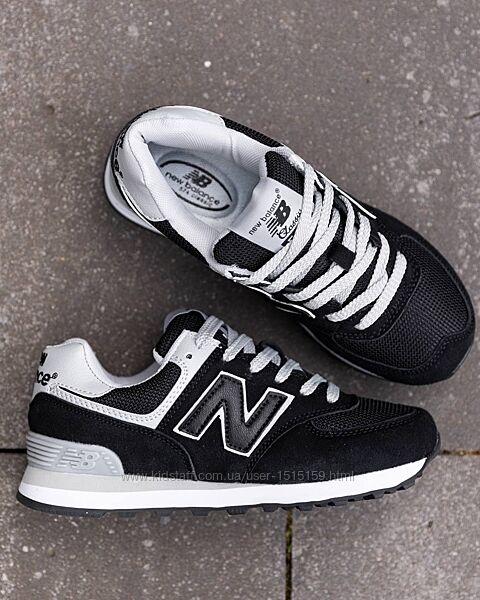p.36   New Balance 574 Black White  NB092