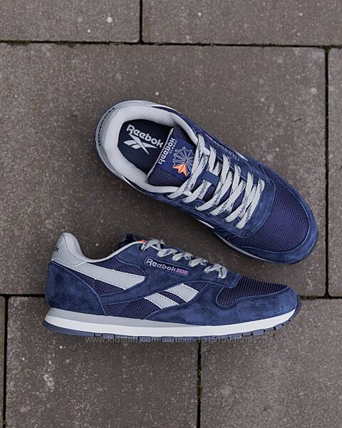 p.41-43   Reebok Classic Leather Blue Silver   RB007