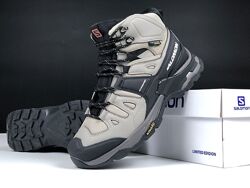 p.42, 44  Salomon X Ultra 4 Mid Wide GTX бежево/чорні зима  KS 12435