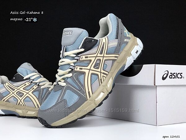 p.37-46  Asics Gel Kahana 8 сіро/блакитні термо  KS 12451