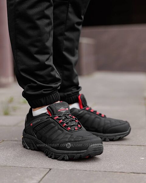 p.41, 42, 44, 45 Merrell Ice Cap Moc II Black Red MR014