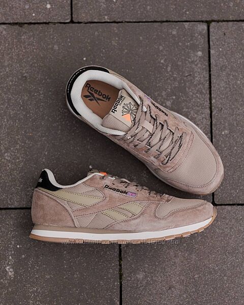 p.41,42,44  Reebok Classic Leather Beige White RB038