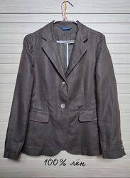 льняной пиджак жакет из льна лён Lands&acuteEnd / size 6 - 38-40рр